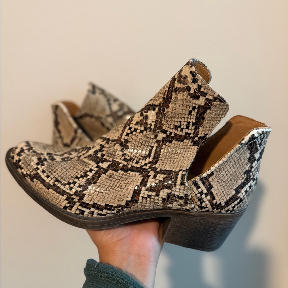 Snakeskin Ankle Boots